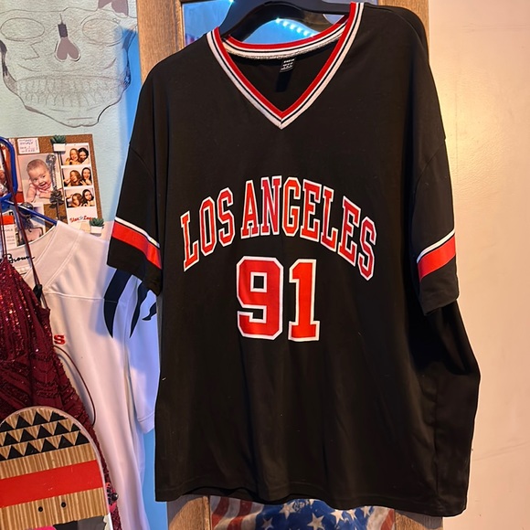 Oversized Los Angeles 91 T-shirt - Picture 1 of 2